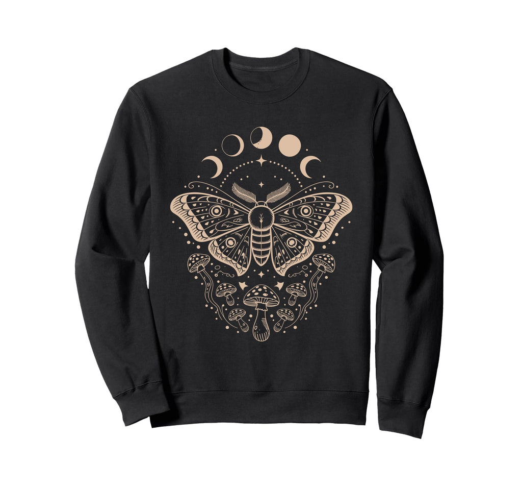 Y2K Fairycore Moth And Mushroom Sweatshirt - Fun Novelty Design Unisex - T-Shirt, Sweatshirt, Hoodie