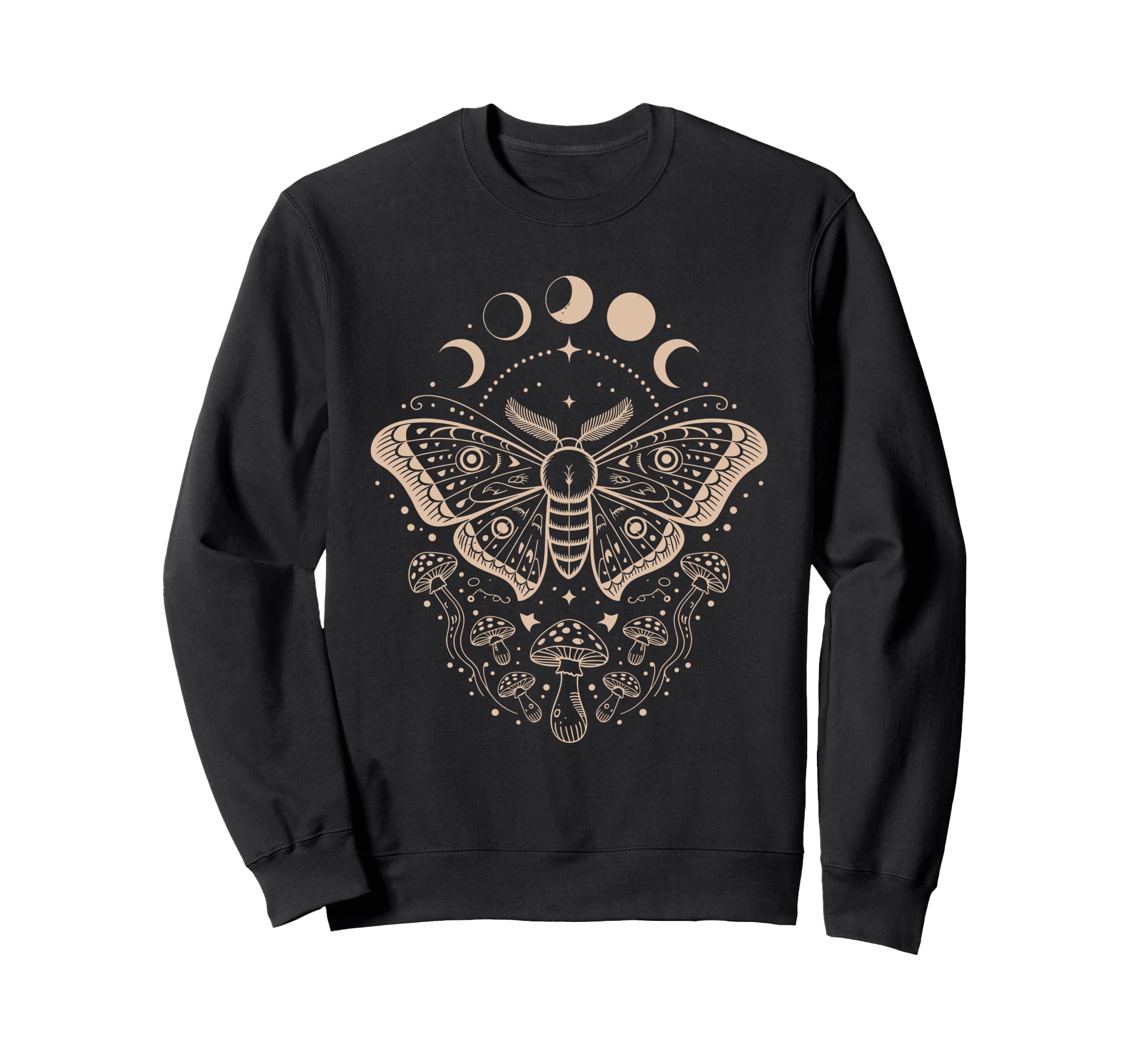 Y2K Fairycore Moth And Mushroom Sweatshirt - Fun Novelty Design Unisex - T-Shirt, Sweatshirt, Hoodie