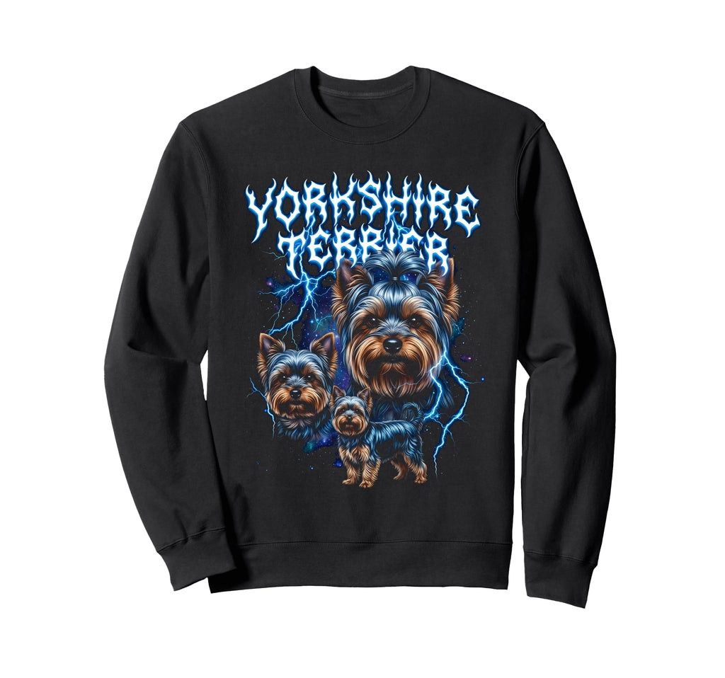 Yorkshire Terrier 90S Heavy Sweatshirt - Fun Novelty Design Men Women - T-Shirt, Sweatshirt, Hoodie