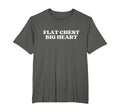 Flat Chest Big Heart Y2K Aesthetic T-Shirt - Graphic Print Men Women - T-Shirt, Sweatshirt, Hoodie