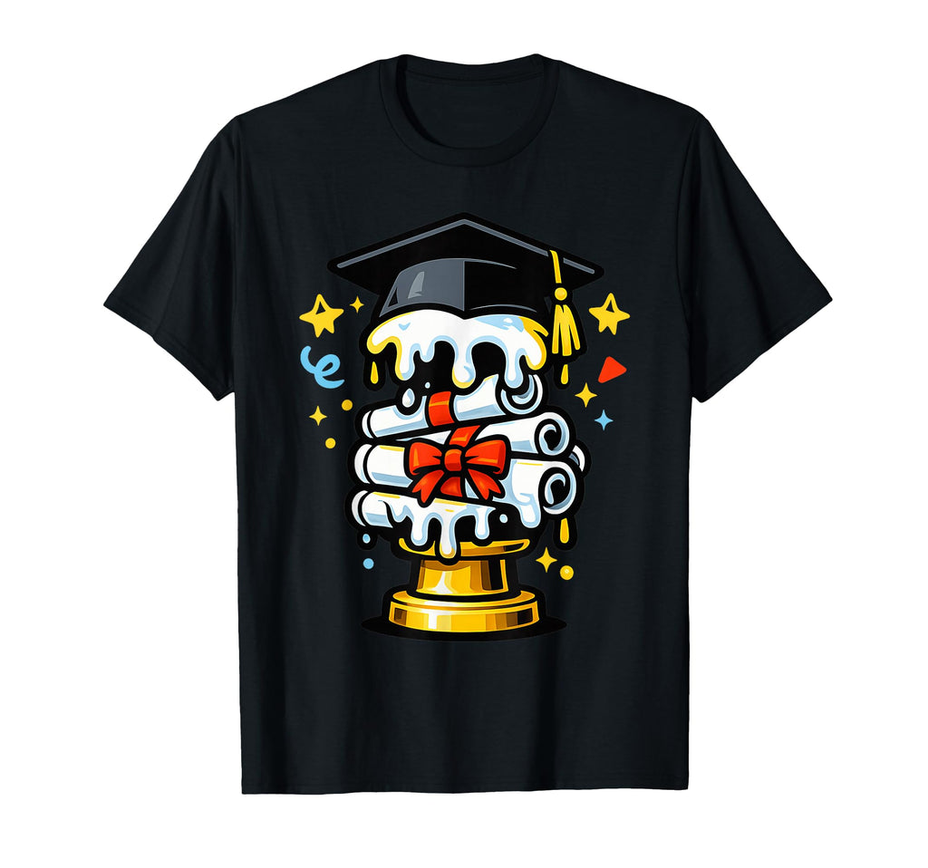 Ice Cream Drip Graduation Class Baseball T-Shirt - Custom Art Print Unisex - T-Shirt, Sweatshirt, Hoodie