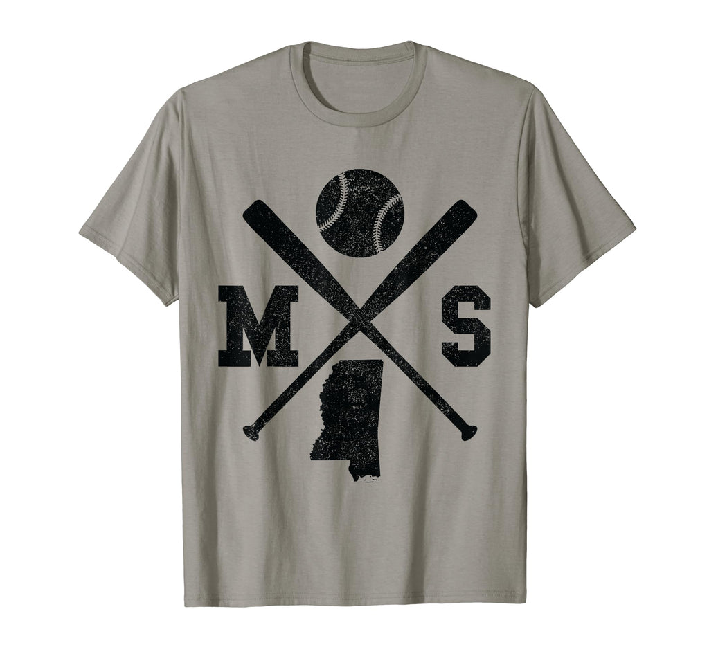 Ms Usa State Baseball Player Mississippi T-Shirt - Graphic Print Men Women - T-Shirt, Sweatshirt, Hoodie