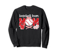 Baseball Team Mom Baseball Team Mama Sweatshirt - Unique Graphic Unisex - T-Shirt, Sweatshirt, Hoodie