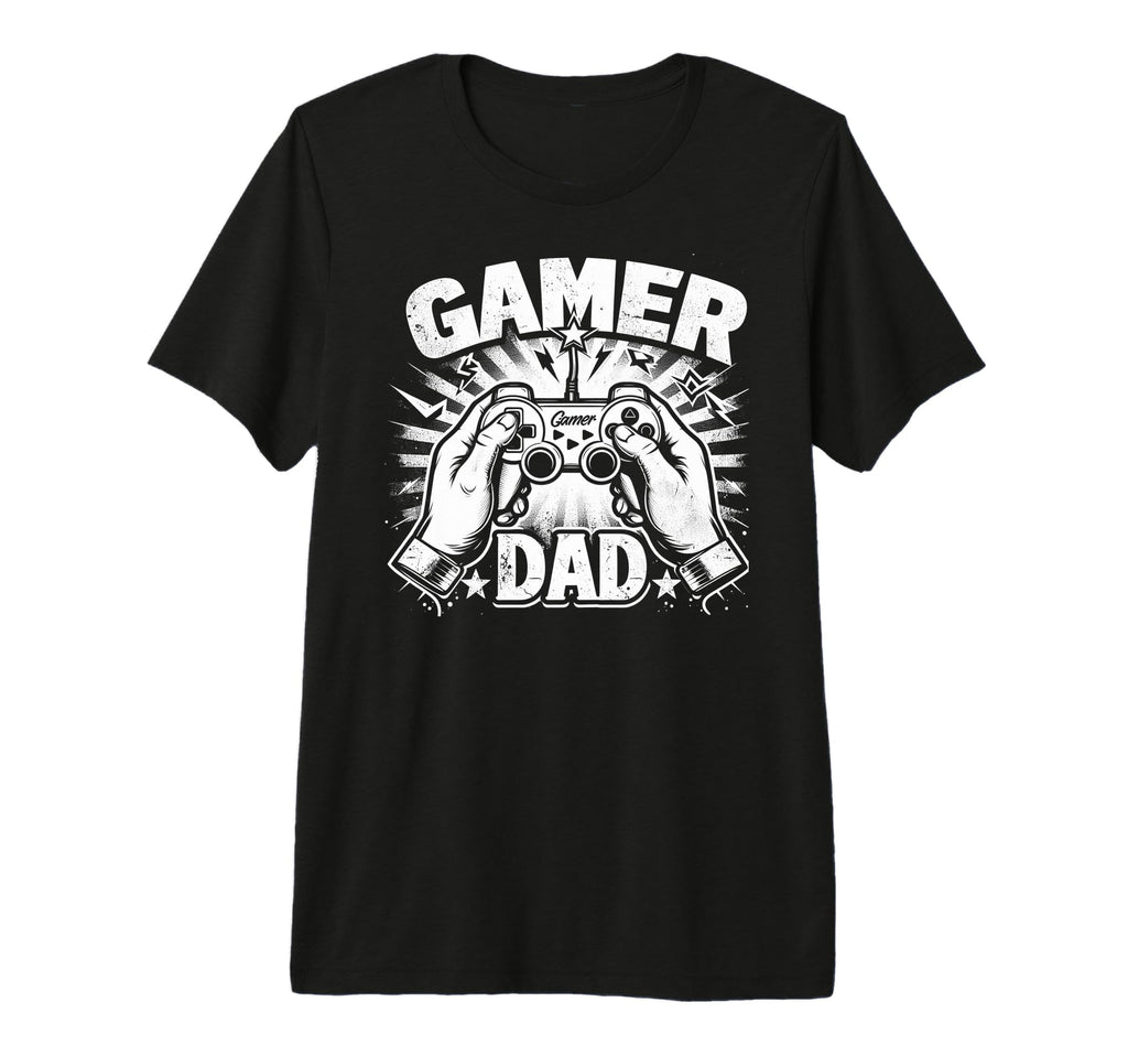 Gamer Dad Game Controller Gaming Video T-Shirt - Unique Graphic Men Women - T-Shirt, Sweatshirt, Hoodie