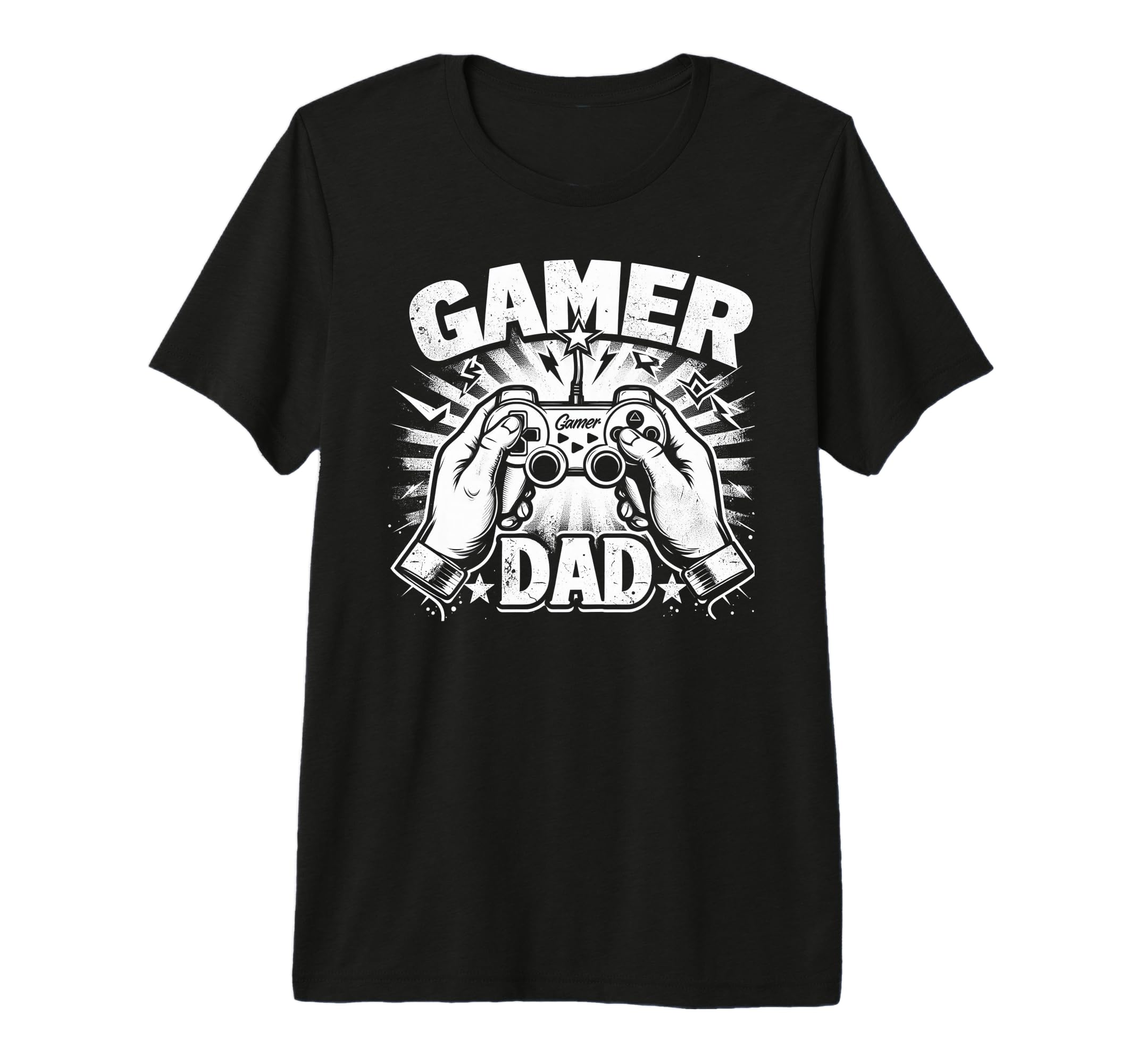 Gamer Dad Game Controller Gaming Video T-Shirt - Unique Graphic Men Women - T-Shirt, Sweatshirt, Hoodie