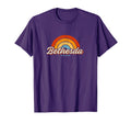 Bethesda Maryland Md Rainbow 70S T-Shirt - Trendy Graphic Men Women - T-Shirt, Sweatshirt, Hoodie