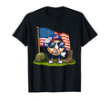 Salute Baseball American Usa Flag T-Shirt - Fun Novelty Design Unisex - T-Shirt, Sweatshirt, Hoodie