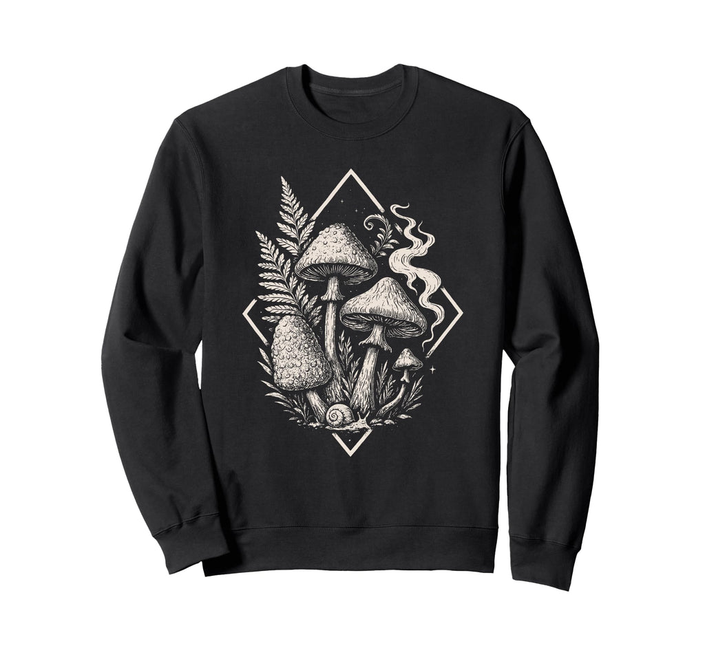 Mushroom Mushrooms Goblincore Grunge Sweatshirt - Graphic Print Men Women - T-Shirt, Sweatshirt, Hoodie