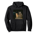 Raccoon Cat Smoking Aesthetic Night Hoodie - Minimalist Print for Adults - T-Shirt, Sweatshirt, Hoodie