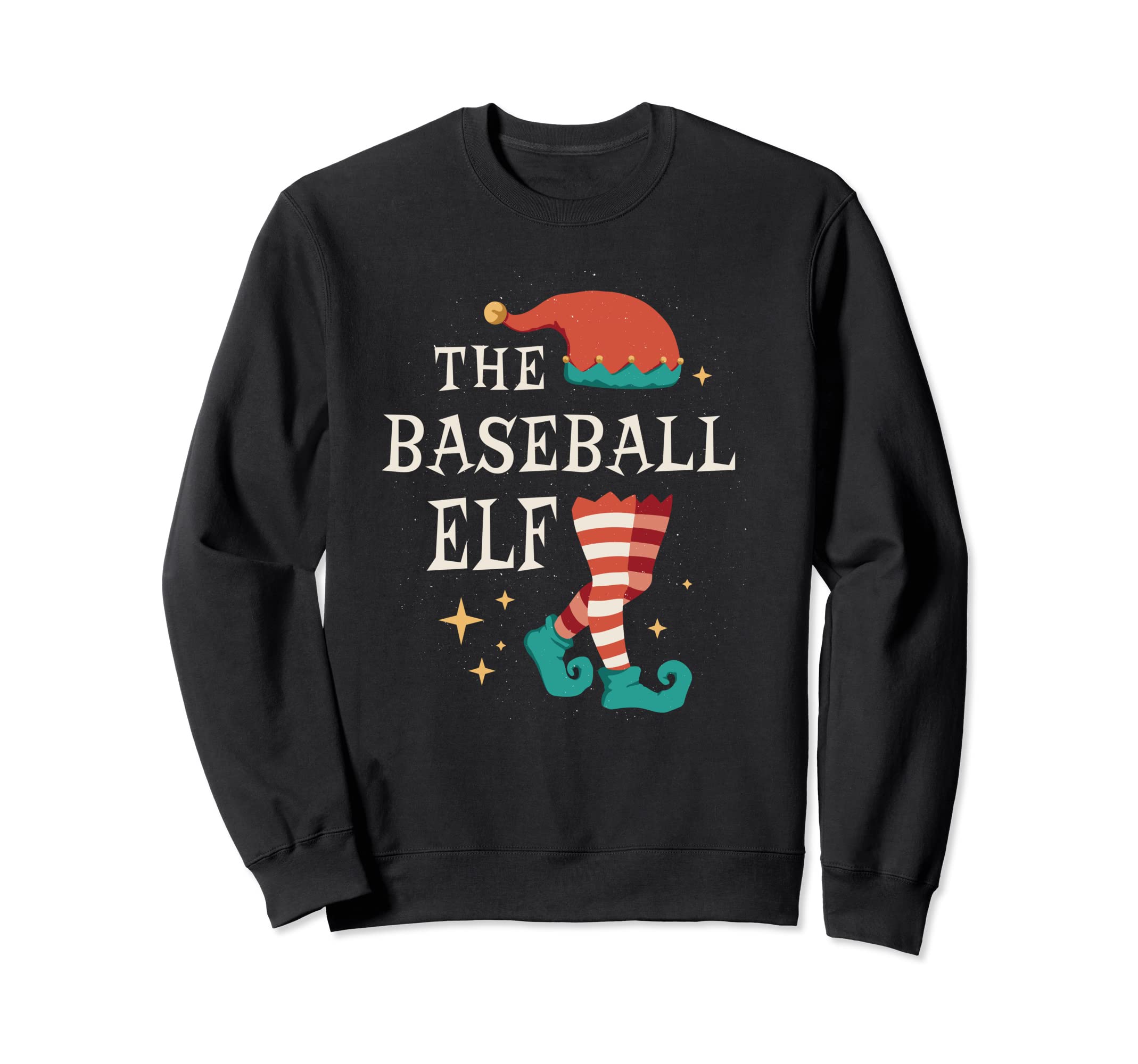 Baseball Elf Ugly Family Sweatshirt - Novelty Apparel for Adults - T-Shirt, Sweatshirt, Hoodie