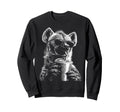 Hyena Drinking Iced Coffee Funny Sweatshirt - Novelty Apparel Men Women - T-Shirt, Sweatshirt, Hoodie