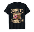 Donuts And Dingers Funny Baseball T-Shirt - Minimalist Print for Adults - T-Shirt, Sweatshirt, Hoodie