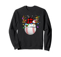 Baseball Santa Sports Baseball Sweatshirt - Aesthetic Graphic for Adults - T-Shirt, Sweatshirt, Hoodie