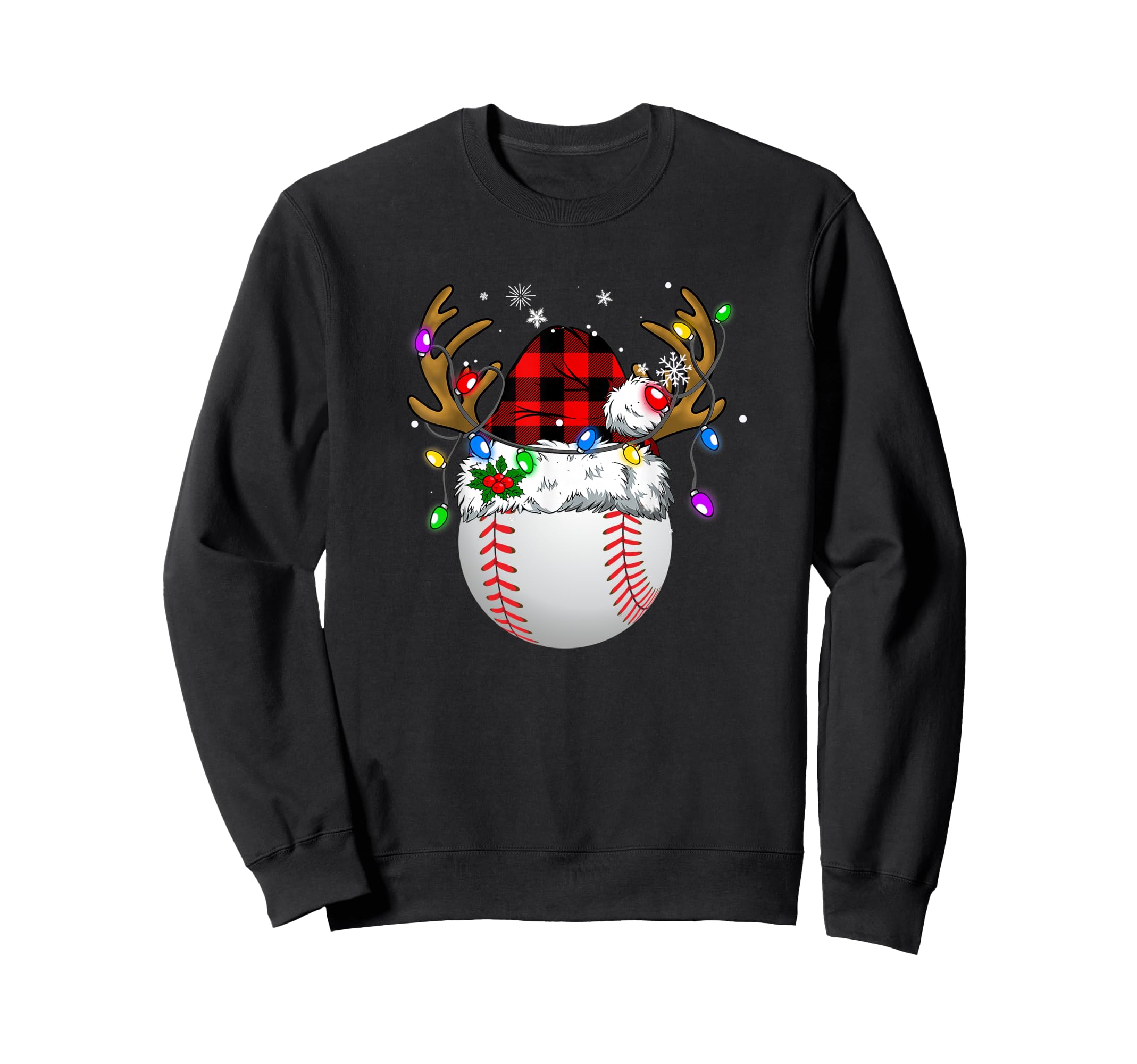 Baseball Santa Sports Baseball Sweatshirt - Aesthetic Graphic for Adults - T-Shirt, Sweatshirt, Hoodie