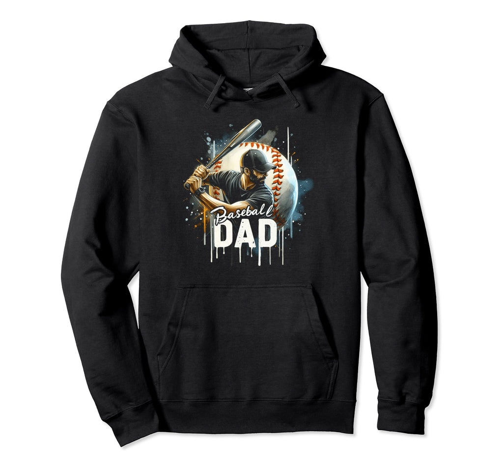 Baseball Dad Fathers Day Hoodie - Aesthetic Graphic Unisex - T-Shirt, Sweatshirt, Hoodie