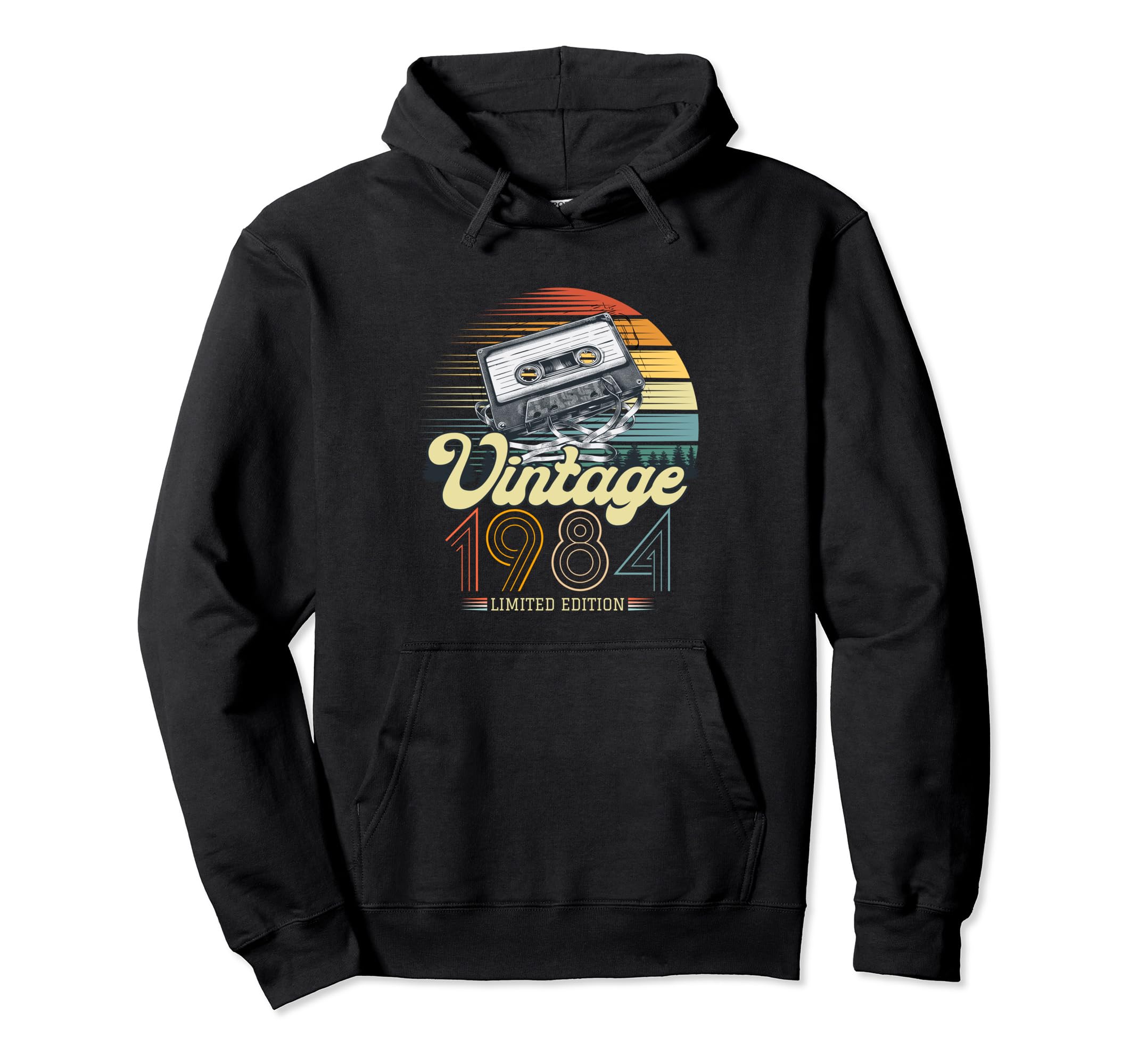 1984 Cassette Tape Hoodie - Casual Everyday Wear for Adults - T-Shirt, Sweatshirt, Hoodie