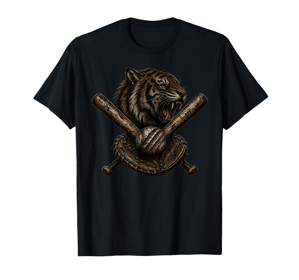 Tigers Baseball Sports T-Shirt - Fun Novelty Design Unisex - T-Shirt, Sweatshirt, Hoodie