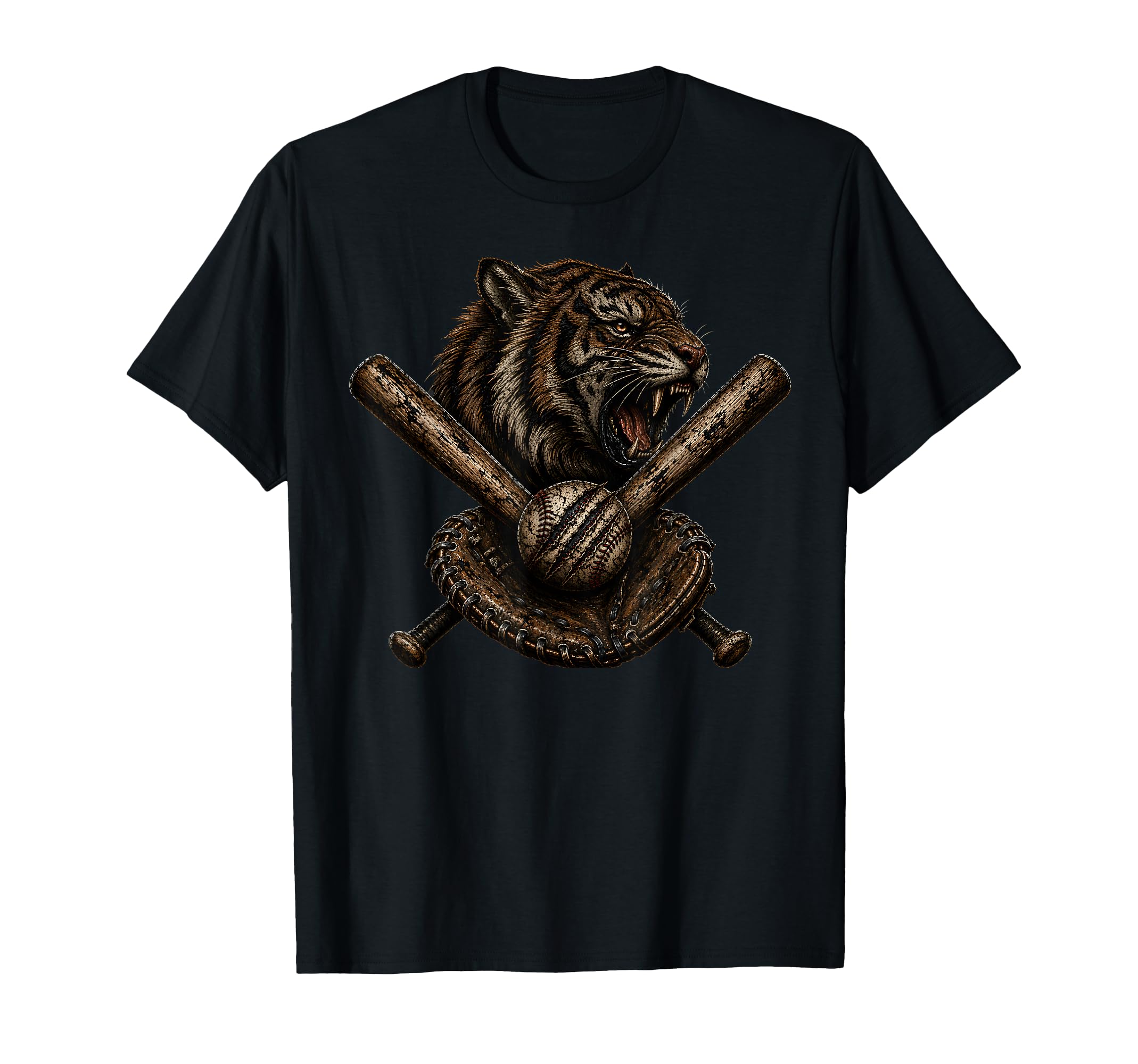 Tigers Baseball Sports T-Shirt - Fun Novelty Design Unisex - T-Shirt, Sweatshirt, Hoodie