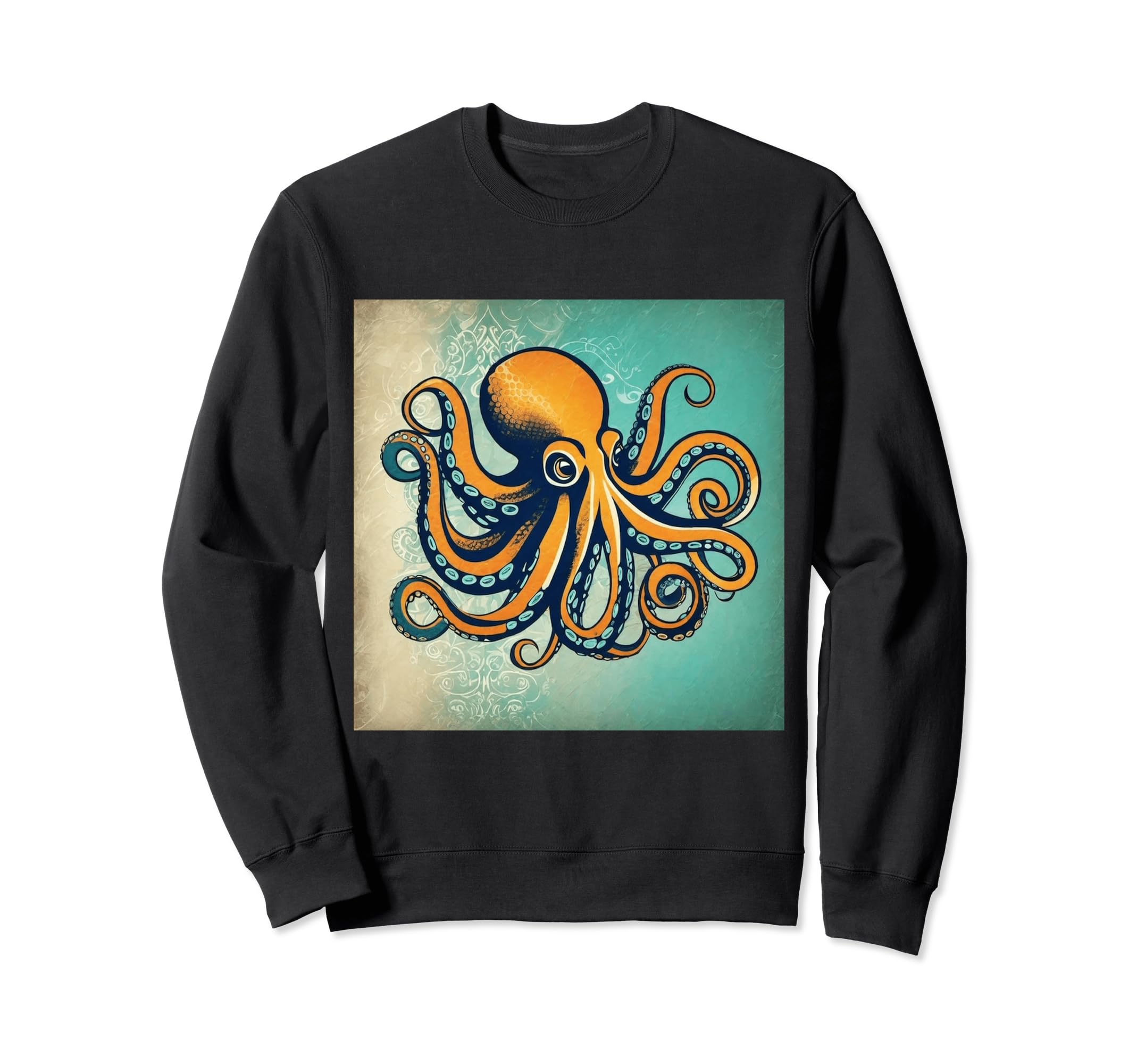 Surreal Octopus Kraken Boho Sweatshirt - Casual Everyday Wear Men Women - T-Shirt, Sweatshirt, Hoodie