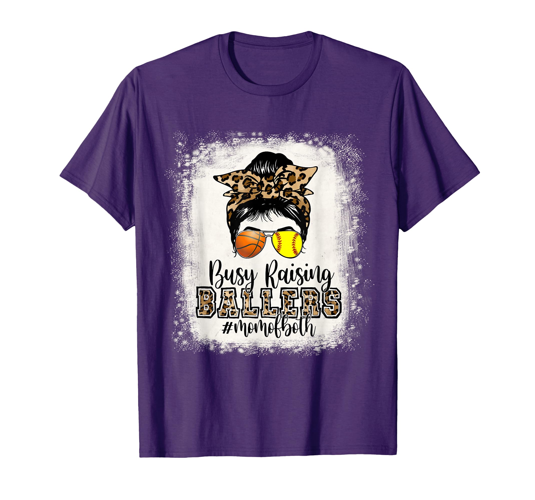 Busy Raising Ballers Mom Both T-Shirt - Aesthetic Graphic for Adults - T-Shirt, Sweatshirt, Hoodie