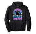 Retrowave Pastel Goth Cat 80S Synthwave Hoodie - Custom Art Print Unisex - T-Shirt, Sweatshirt, Hoodie