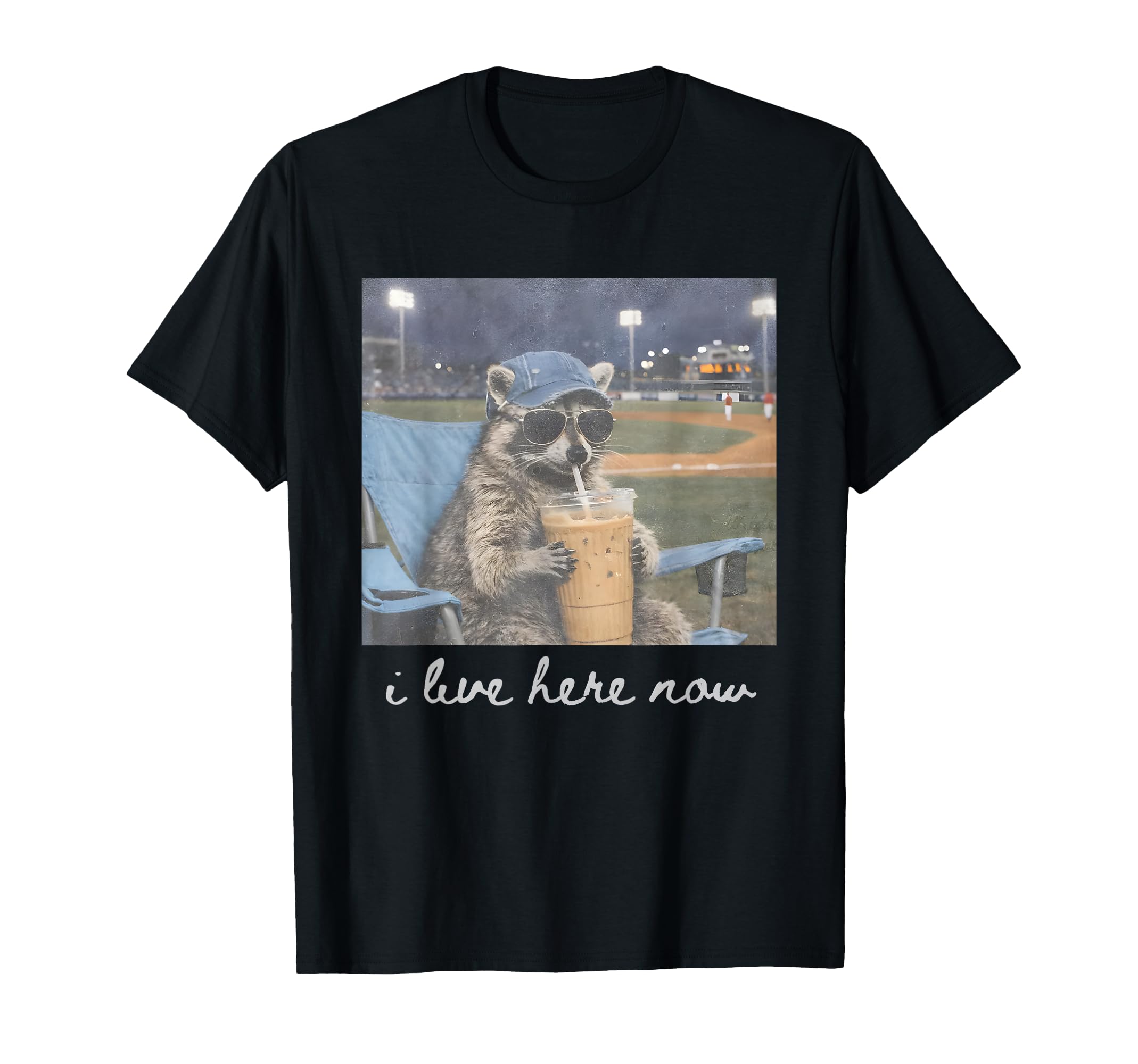 Funny Ballfield Baseball Raccoon Ice T-Shirt - Trendy Graphic Unisex - T-Shirt, Sweatshirt, Hoodie