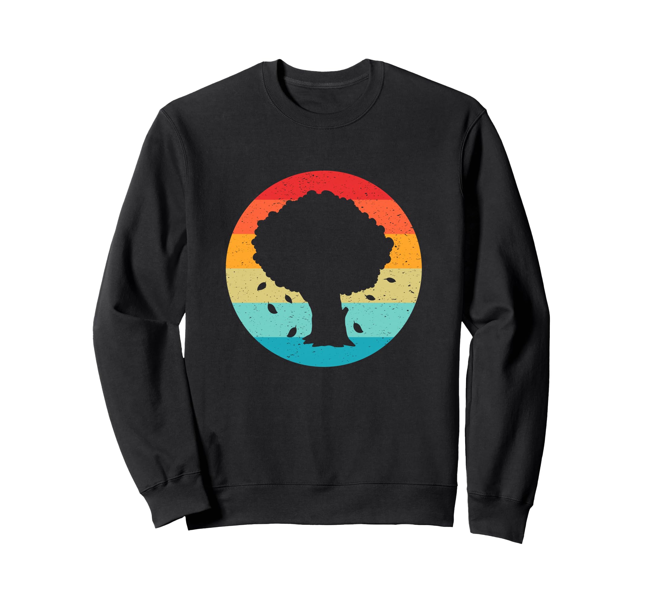 Fall Tree Silhouette Sunset 70S Sweatshirt - Fun Novelty Design Men Women - T-Shirt, Sweatshirt, Hoodie