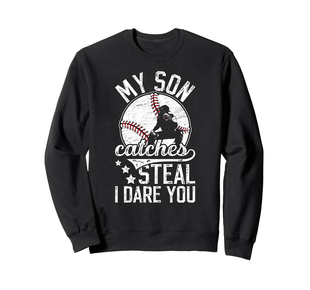 Funny Baseball Catcher Dad Baseball Sweatshirt - Minimalist Print Unisex - T-Shirt, Sweatshirt, Hoodie