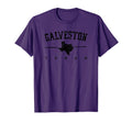 Galveston Texas State Map Beach T-Shirt - Custom Art Print Men Women - T-Shirt, Sweatshirt, Hoodie