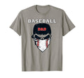 Mens Mens Baseball Baseball Dad Skull T-Shirt - Novelty Apparel Men Women - T-Shirt, Sweatshirt, Hoodie