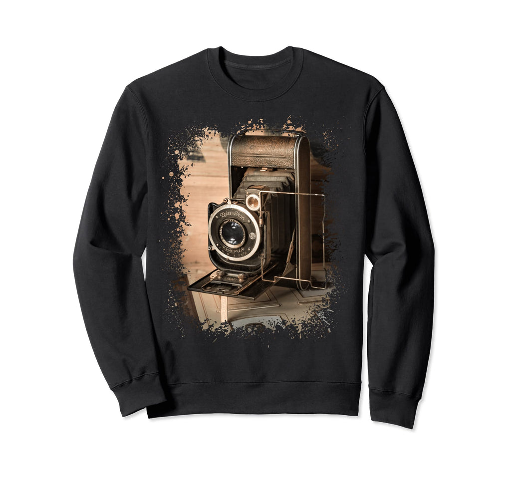 Camera Sepia Tone Photo Photographer Sweatshirt - Streetwear Style Unisex - T-Shirt, Sweatshirt, Hoodie