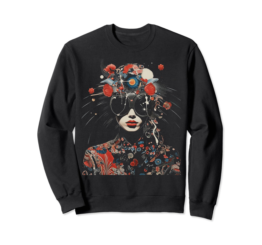 Japanese Y2K Aesthetic Surreal Sweatshirt - Minimalist Print Men Women - T-Shirt, Sweatshirt, Hoodie