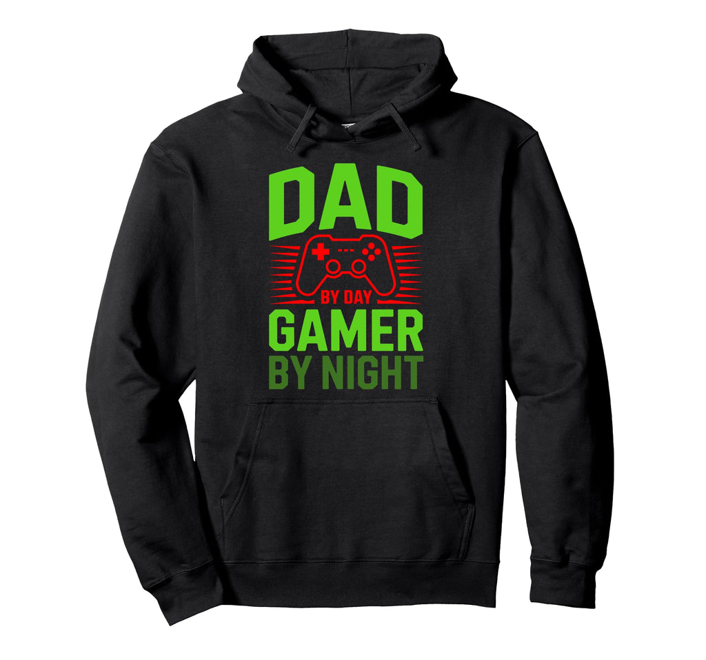 Dad Day Gamer Night Hoodie - Unique Graphic Men Women - T-Shirt, Sweatshirt, Hoodie