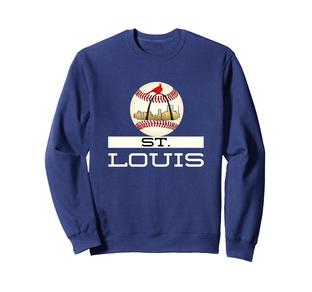 Saint Louis Red Cardinal Baseball Sweatshirt - Fun Novelty Design Unisex - T-Shirt, Sweatshirt, Hoodie