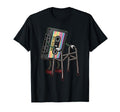 Funny Old Cassette Tape Walker T-Shirt - Aesthetic Graphic for Adults - T-Shirt, Sweatshirt, Hoodie