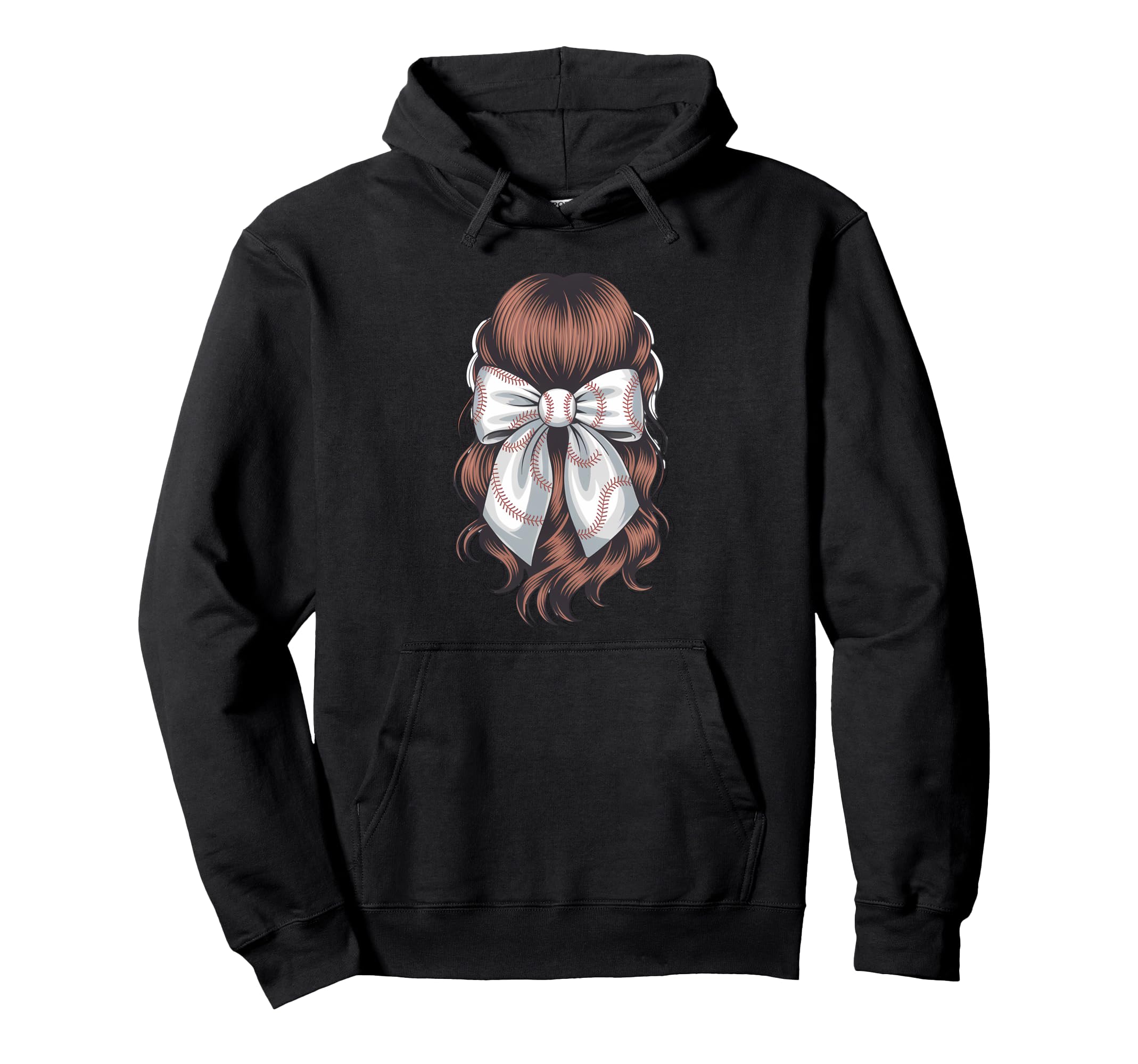 Baseball Coquette Bow Baseball Mom Hoodie - Trendy Graphic for Adults - T-Shirt, Sweatshirt, Hoodie
