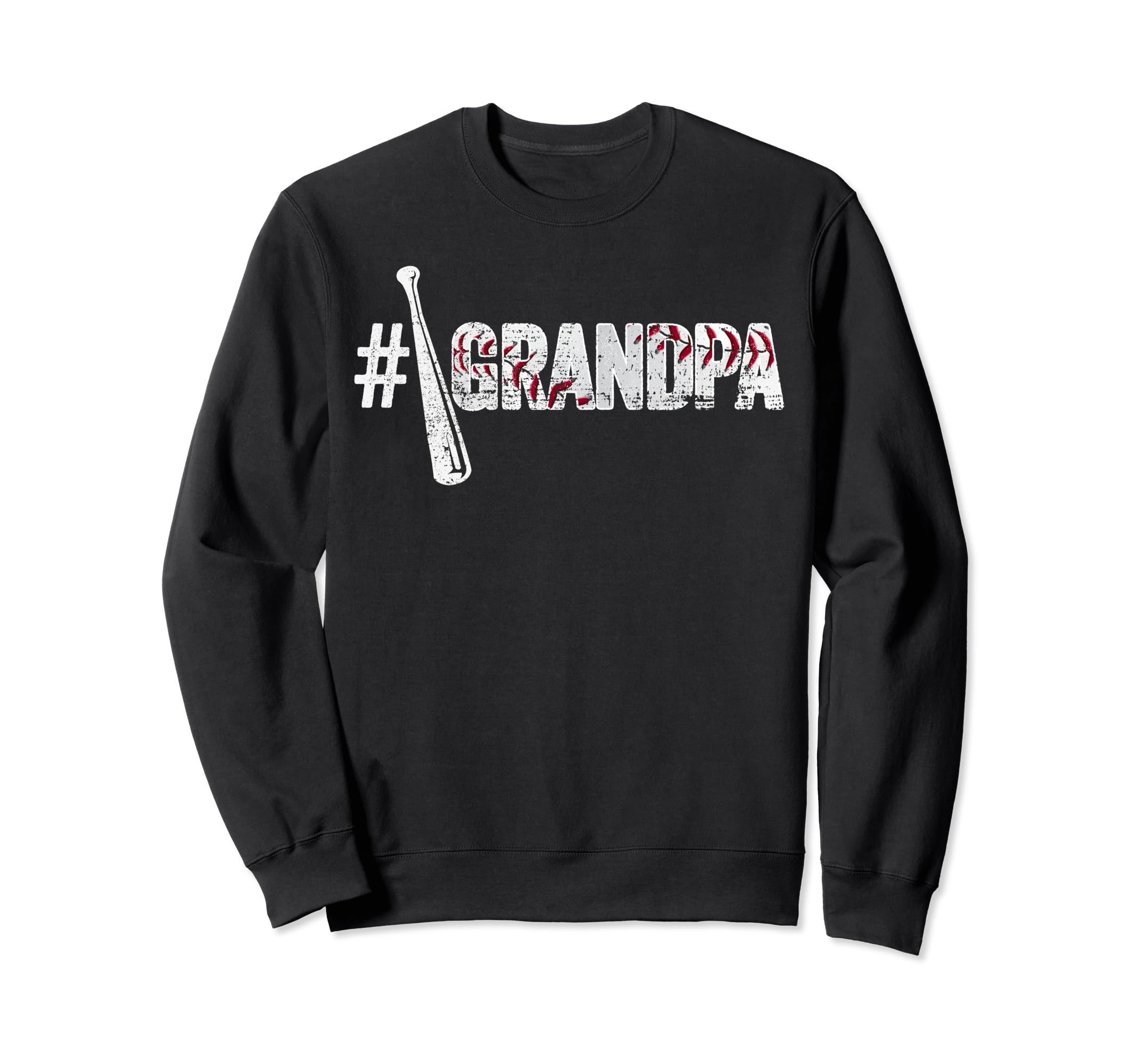 Number One Baseball Grandpa Fathers Sweatshirt - Fun Novelty Design Unisex - T-Shirt, Sweatshirt, Hoodie