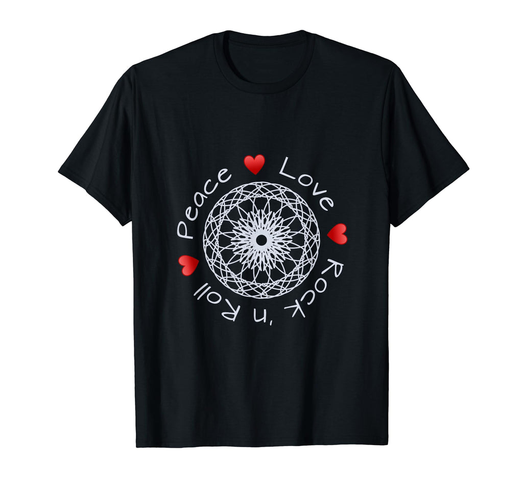 Peace Love And Rock N Roll T-Shirt - Trendy Graphic Men Women - T-Shirt, Sweatshirt, Hoodie