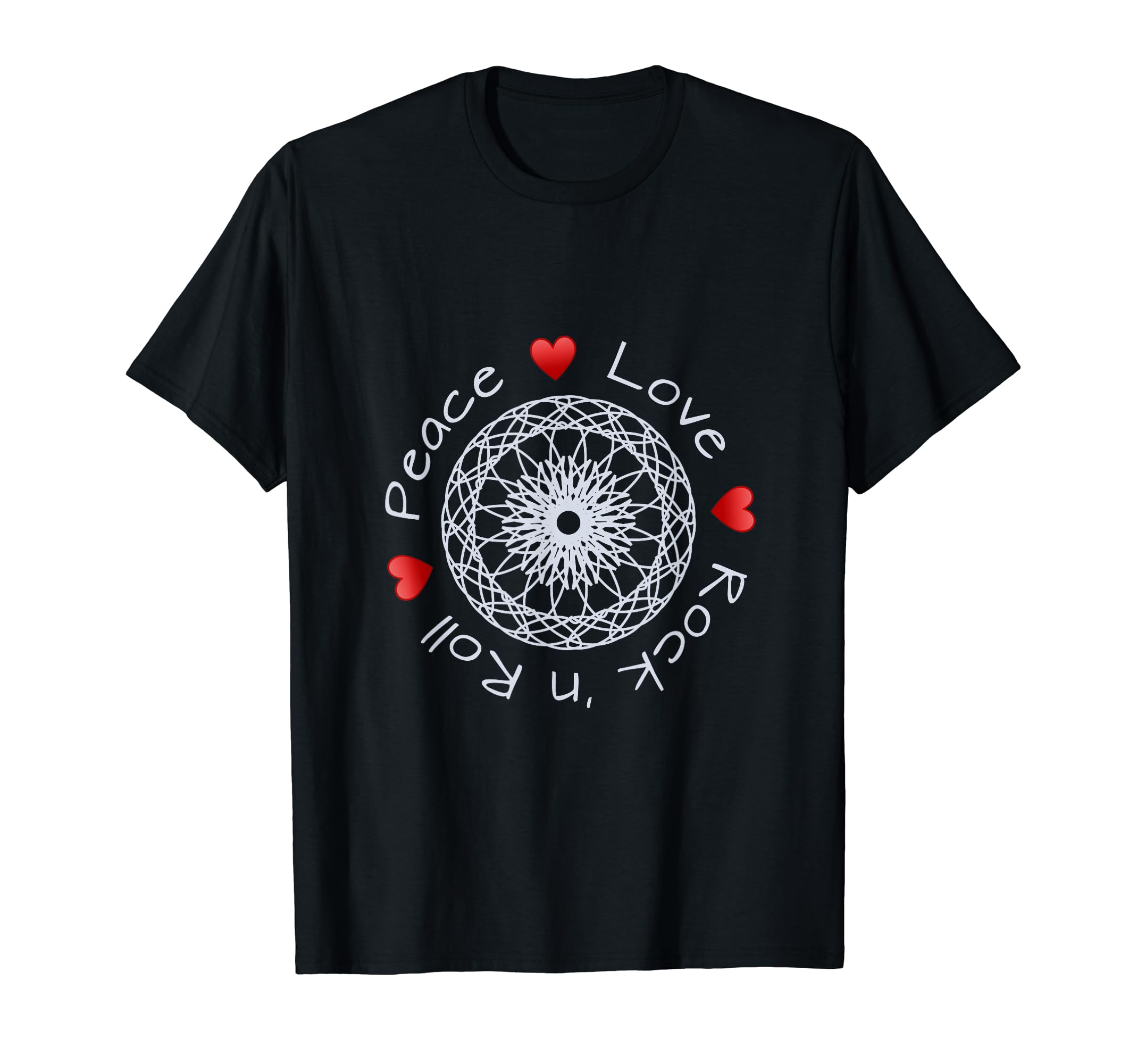 Peace Love And Rock N Roll T-Shirt - Trendy Graphic Men Women - T-Shirt, Sweatshirt, Hoodie