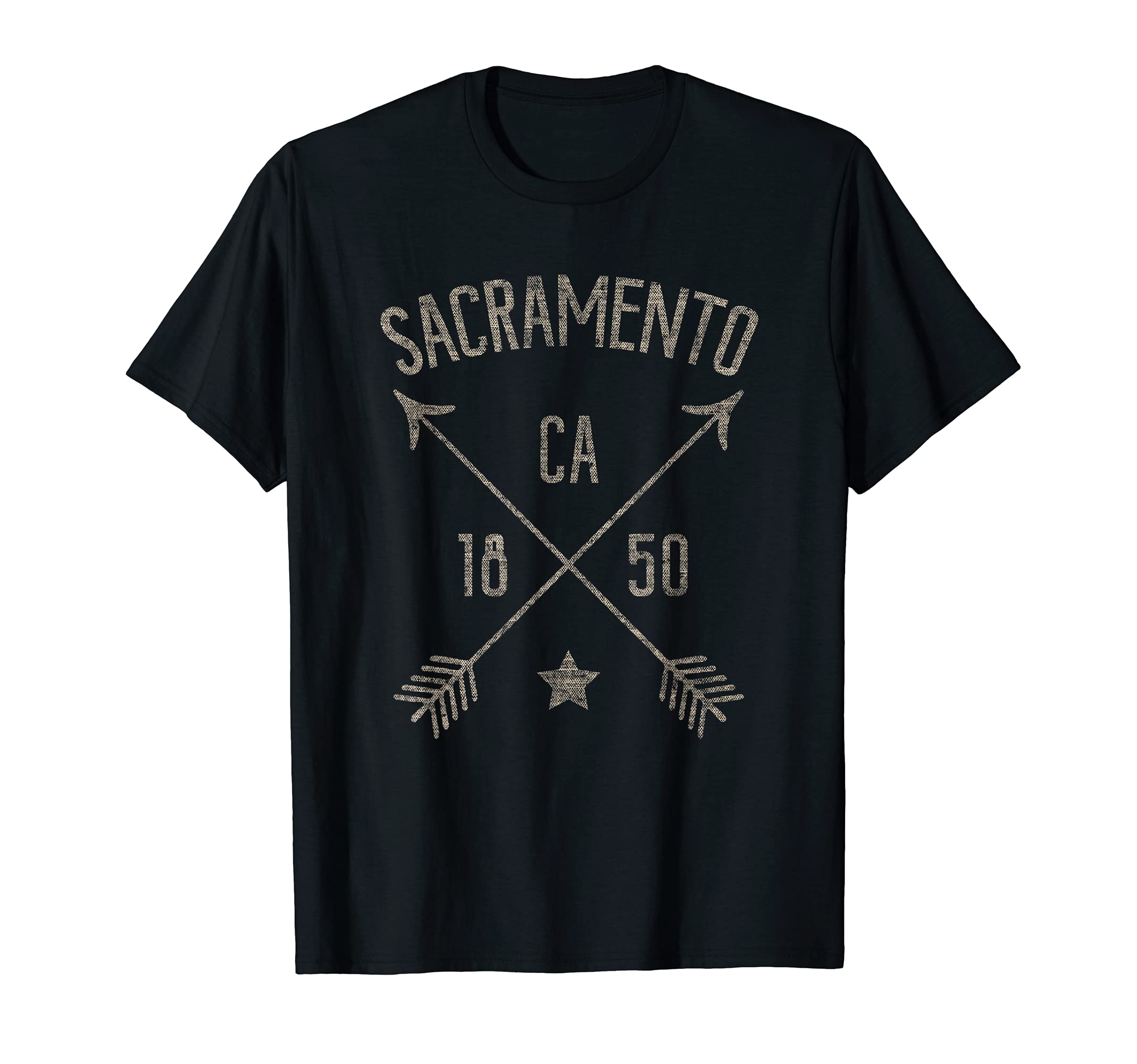 Sacramento Ca Distressed Home City T-Shirt - Minimalist Print Men Women - T-Shirt, Sweatshirt, Hoodie