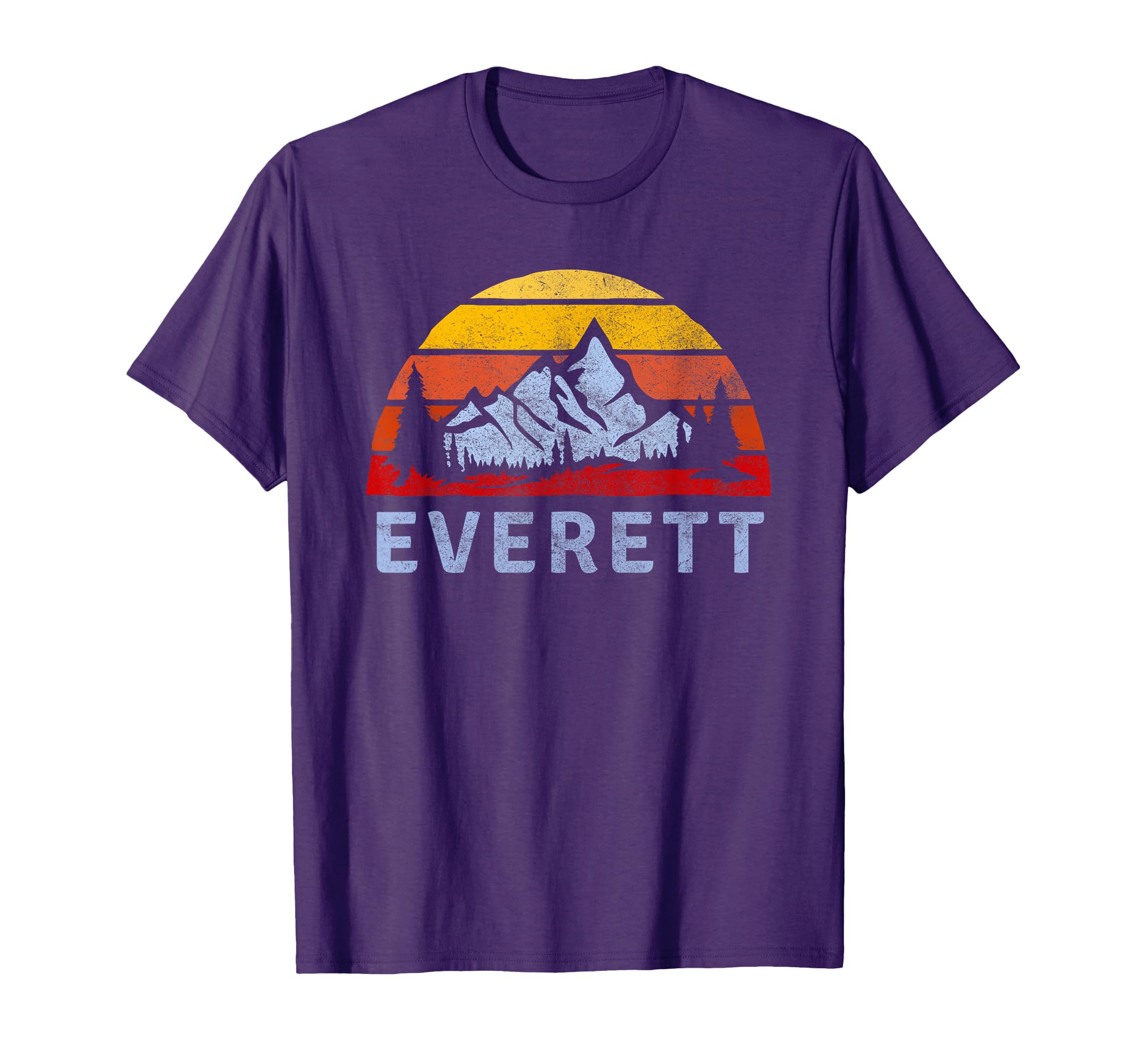 Everett Mountain Sunset T-Shirt - Unique Graphic Men Women - T-Shirt, Sweatshirt, Hoodie