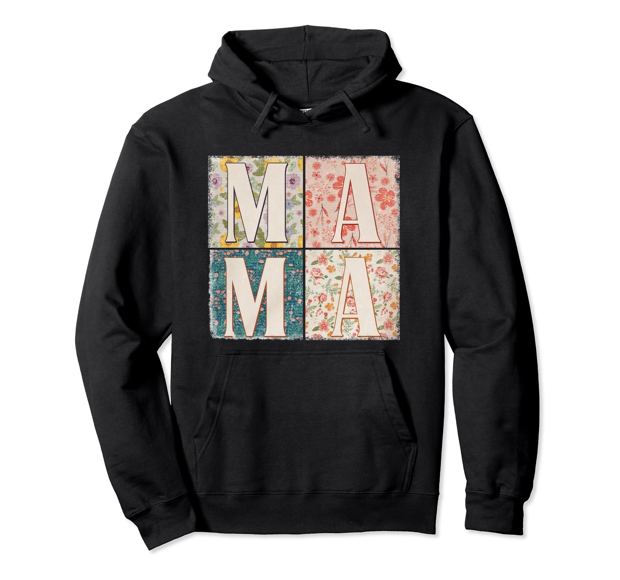 Boho Floral Mama Mothers Day Gift Mom Hoodie - Trendy Graphic for Adults - T-Shirt, Sweatshirt, Hoodie