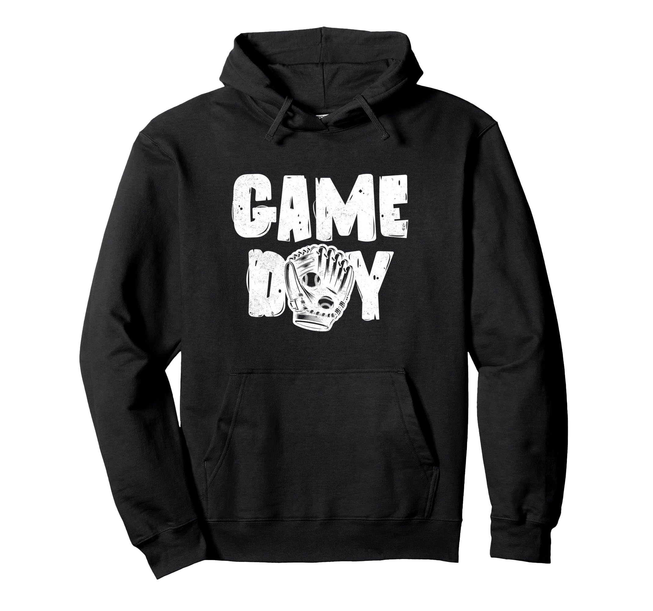 Grunge Baseball Heart Softball Mom Game Hoodie - Graphic Print Men Women - T-Shirt, Sweatshirt, Hoodie