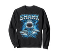 Shark 80S Funny Ocean Wildlife 90S Sweatshirt - Custom Art Print for Adults - T-Shirt, Sweatshirt, Hoodie