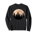 Wood Grain Full Moon Sunset Pine Sweatshirt - Streetwear Style for Adults - T-Shirt, Sweatshirt, Hoodie