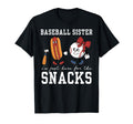 Baseball Sister Im Just Here Snacks Bow T-Shirt - Streetwear Style Unisex - T-Shirt, Sweatshirt, Hoodie