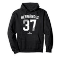 Teoscar Hernandez 37 Toronto Mlbpa Baseball Hoodie - Unique Graphic Unisex - T-Shirt, Sweatshirt, Hoodie