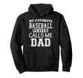 Funny Supportive Dad Baseball Player Hoodie - Unique Graphic Men Women - T-Shirt, Sweatshirt, Hoodie