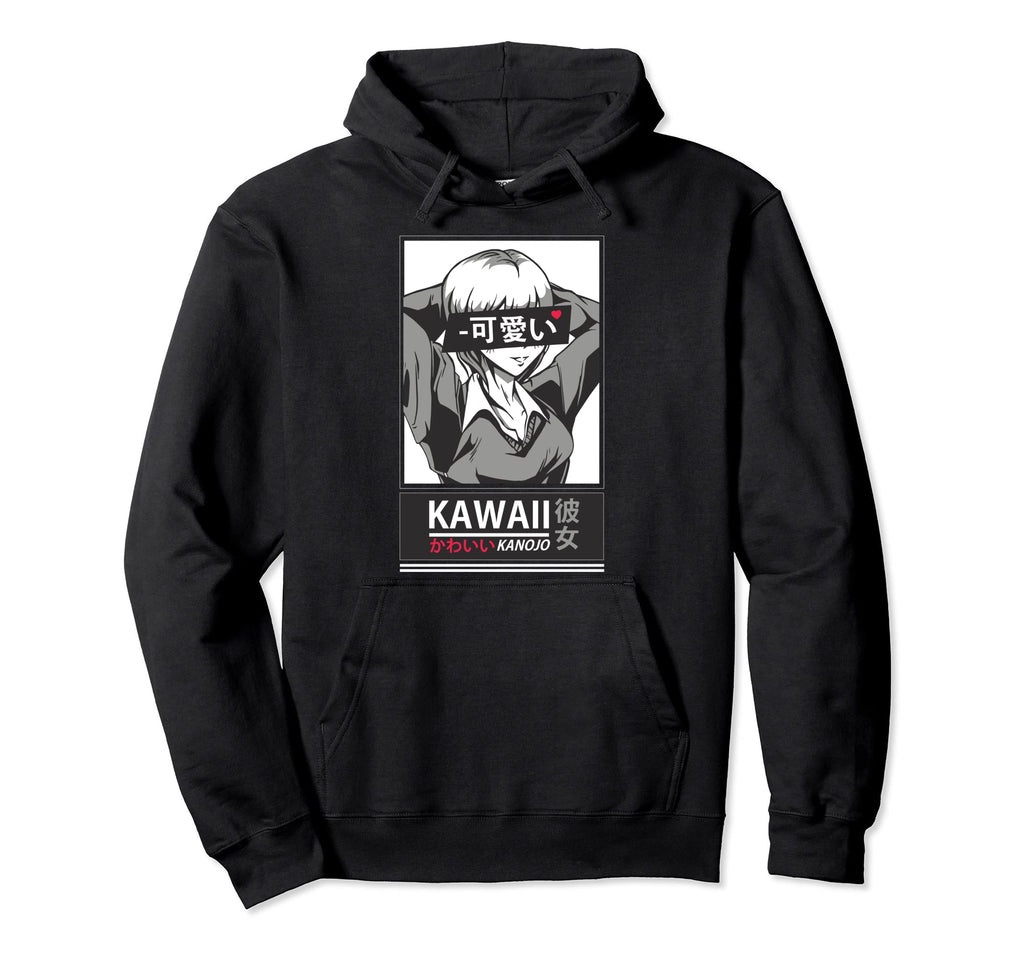 Kawaii Girlfriend Japanese Anime Hoodie - Unique Graphic Men Women - T-Shirt, Sweatshirt, Hoodie