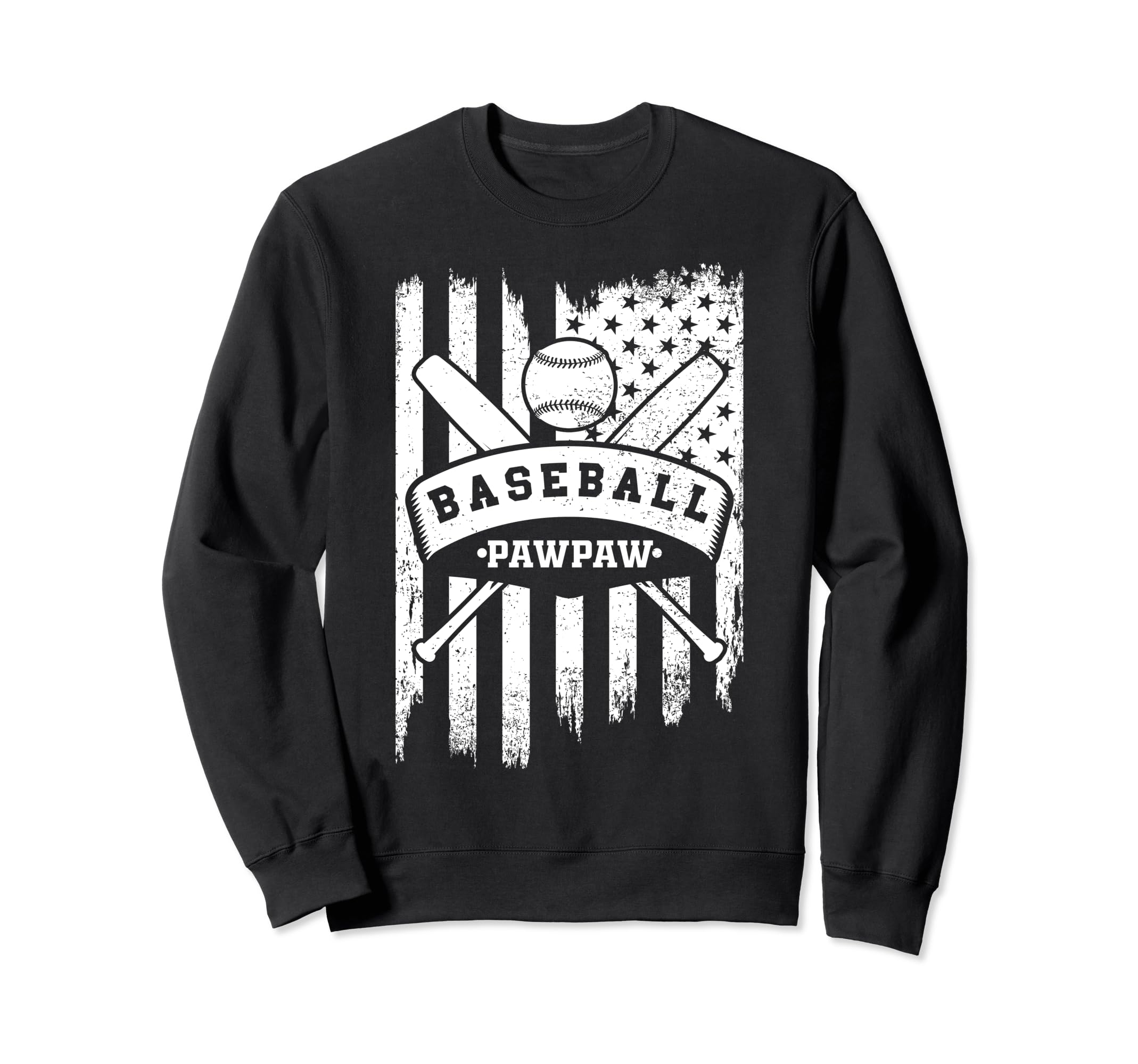 Baseball Paw Paw Usa American Flag Sweatshirt - Custom Art Print Unisex - T-Shirt, Sweatshirt, Hoodie